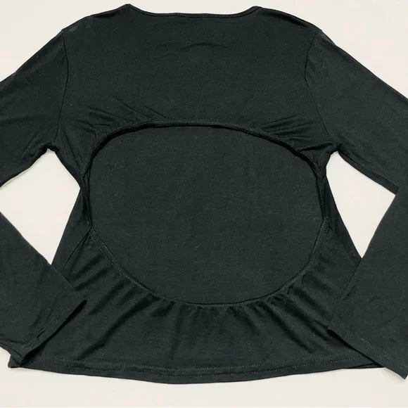 NWT Boohoo Open Back Long Sleeve Top - Picture 5 of 8